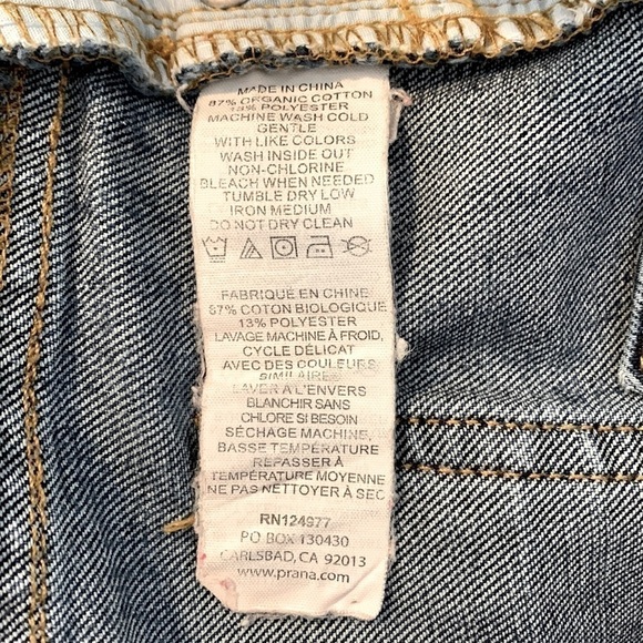 Prana Skinny Jeans, Size 0/25, Blue Denim - Picture 5 of 5